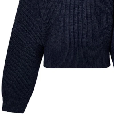 (W) Louis Vuitton Ski FW24 Navy Biru Turtleneck Sweater Rajut 1AGHGE Details for (W) Louis Vuitton Ski FW24 Navy Biru Turtleneck Sweater Rajut 1AGHGE