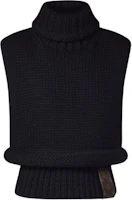 (Women) LOUIS VUITTON Sleeveless Black Knit Turtleneck Sweater 1AFUCM (Women) LOUIS VUITTON Sleeveless Black Knit Turtleneck Sweater 1AFUCM