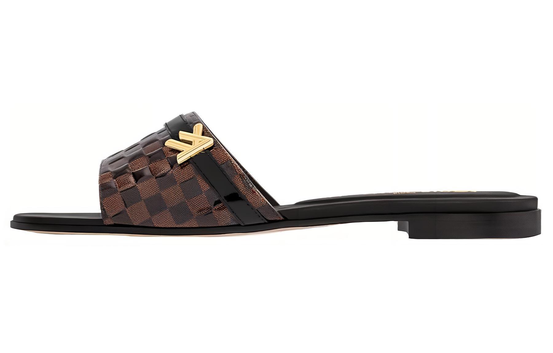(Women) Louis Vuitton Slide 'Black Brown' 1ACSOW