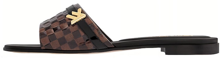 (Women) Louis Vuitton Slide 'Black Brown' 1ACSOW (Women) Louis Vuitton Slide 'Black Brown' 1ACSOW
