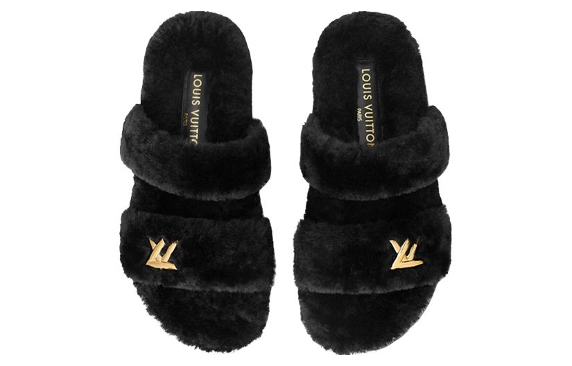 Shop (W) Louis Vuitton Sandalia 'Negra Confortable' 1AC716