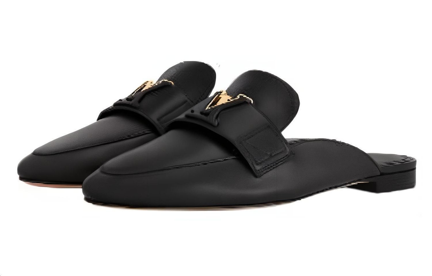 Lookbook (Women) Louis Vuitton Slide 'Black Leather' 1ACH5Q