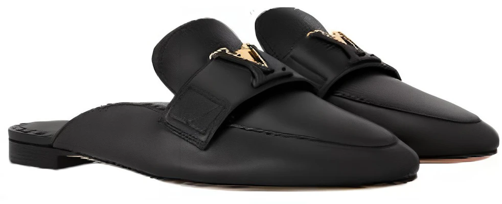 (Women) Louis Vuitton Slide 'Black Leather' 1ACH5Q Shop (Women) Louis Vuitton Slide 'Black Leather' 1ACH5Q