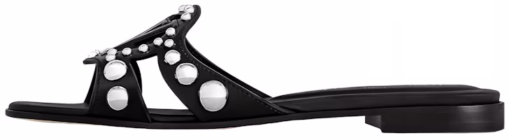 (Women) Louis Vuitton Slide 'Black Leather' 1ACI23 (Women) Louis Vuitton Slide 'Black Leather' 1ACI23