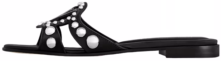 (Women) Louis Vuitton Slide 'Black Leather' 1ACI23 (Women) Louis Vuitton Slide 'Black Leather' 1ACI23