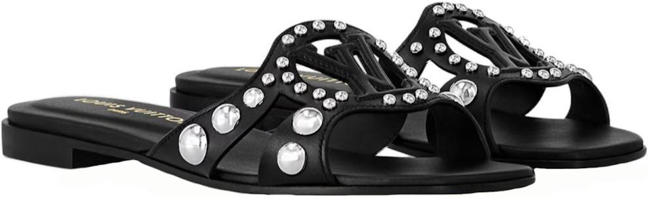 (Women) Louis Vuitton Slide 'Black Leather' 1ACI23 Shop (Women) Louis Vuitton Slide 'Black Leather' 1ACI23