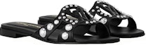 Shop (W) Selipar Louis Vuitton 'Kulit Hitam' 1ACI23