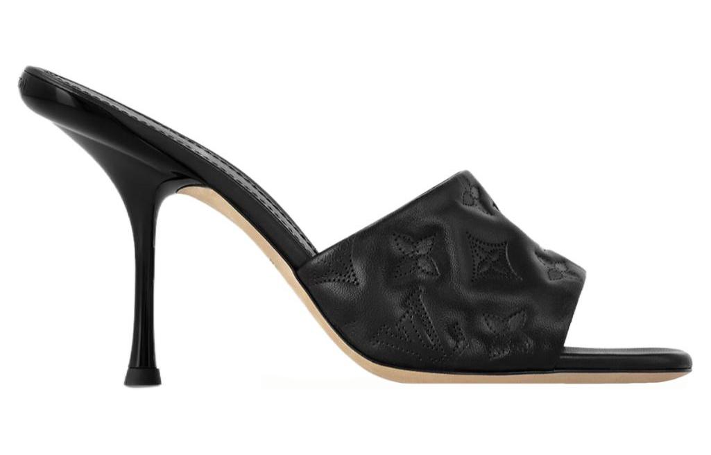 Order (Women) Louis Vuitton Slide 'Black Leather Comfort' 1ACM4V