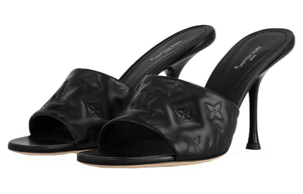 Lookbook (Women) Louis Vuitton Slide 'Black Leather Comfort' 1ACM4V