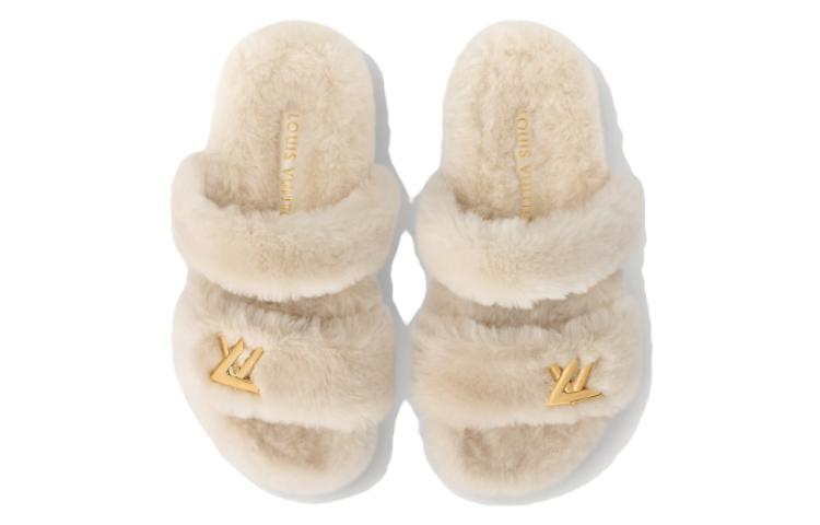 Shop (W) Louis Vuitton Selipar 'Keselesaan Serbaguna Beige' 1AC70R