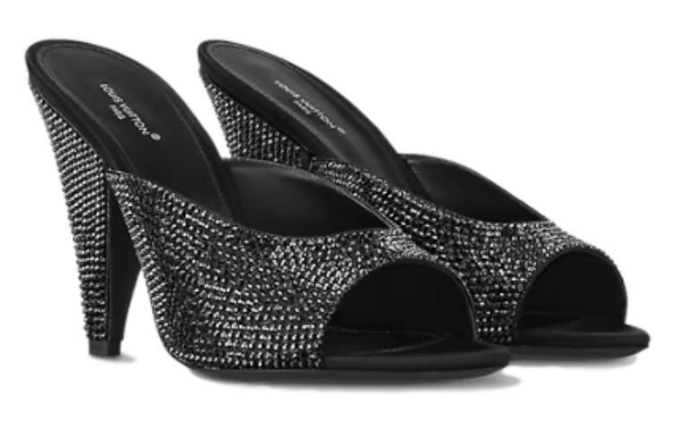 Lookbook (Women) Louis Vuitton Slide 'Elegant Black Leather' 1ACJ3D