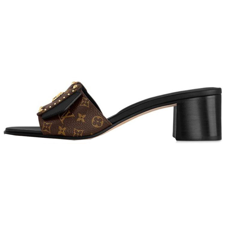 (Women) Louis Vuitton Slide 'Studded Brown' 1AD5A6