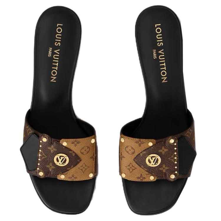 Purchase (Women) Louis Vuitton Slide 'Studded Brown' 1AD5A6