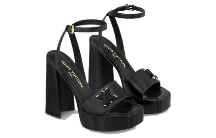 Order (W) Sandal Slide Louis Vuitton 'Hitam Fashion' 1ABVRK