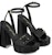 (W) Sandal Louis Vuitton 'Black Fashion' Hitam 1ABVRK