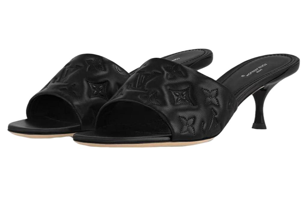 Lookbook (Women) Louis Vuitton Slide Sandal 'Black Leather' 1ACJRD