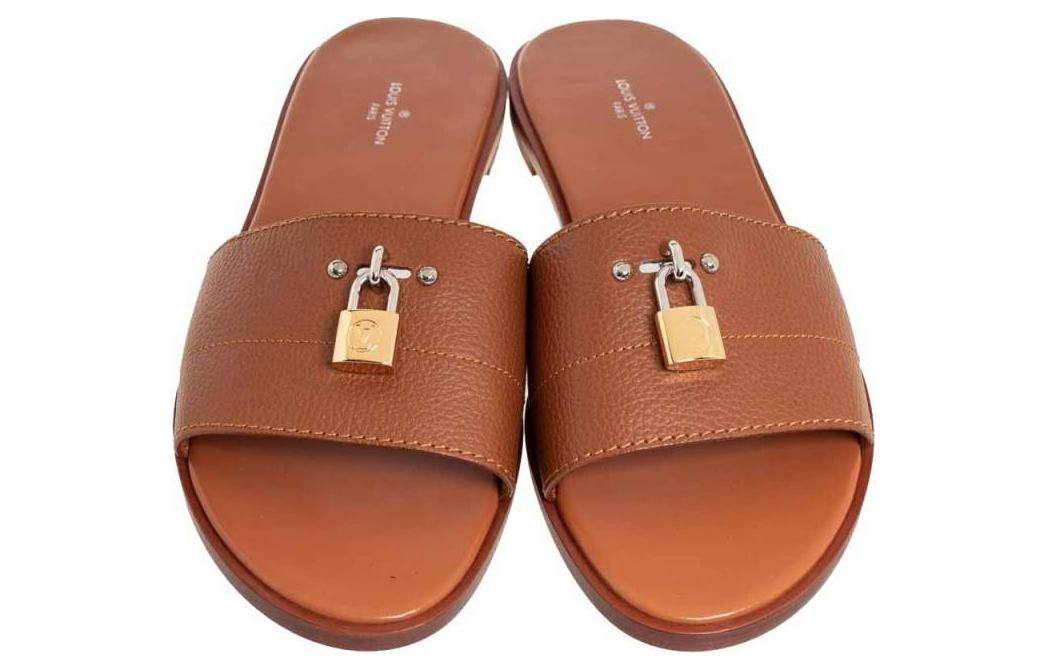 Shop (W) ルイ・ヴィトン ブラウン スライドサンダル 1A4FHD