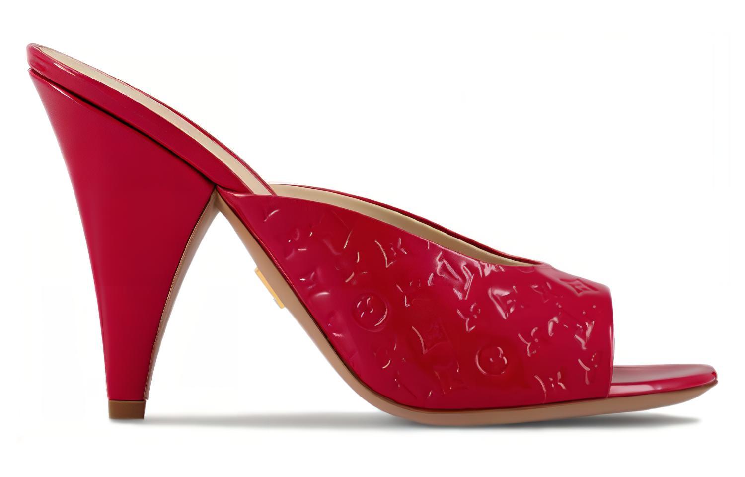 Order (W) ルイ・ヴィトン レッドレザー コンフォートサンダル 1ACJ4M