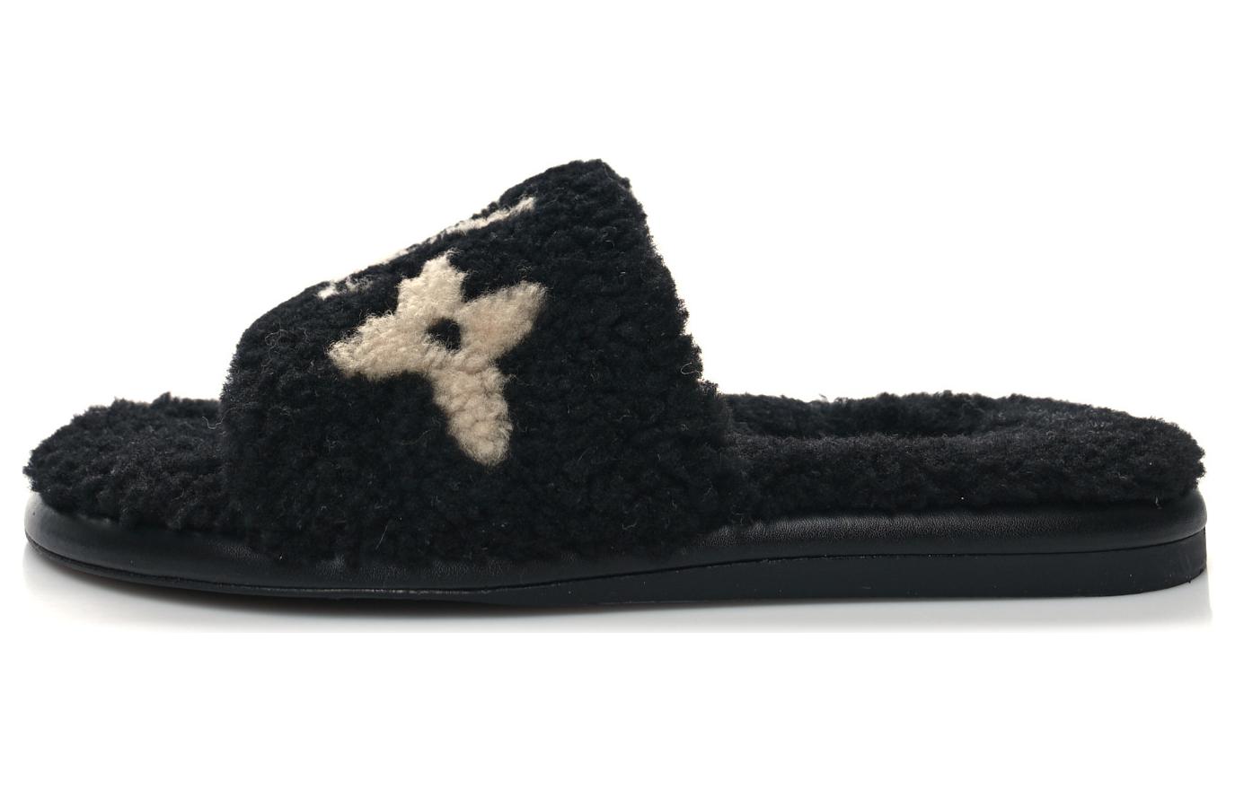 (Women) Louis Vuitton Slides 'Black White' 1AA1UR