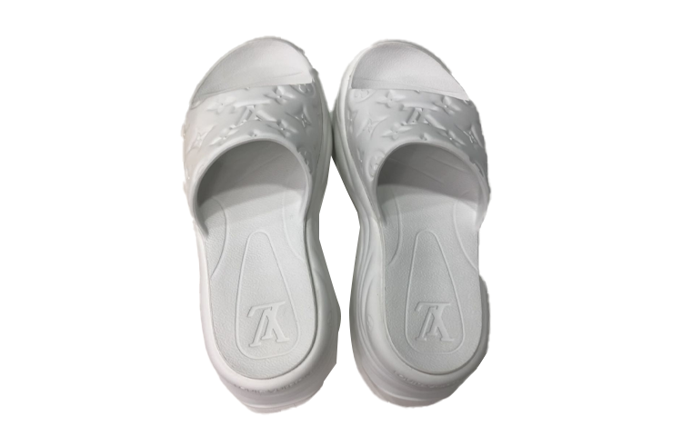 (Women) Louis Vuitton Slides 'White Logo' AE5U3BMI61N690