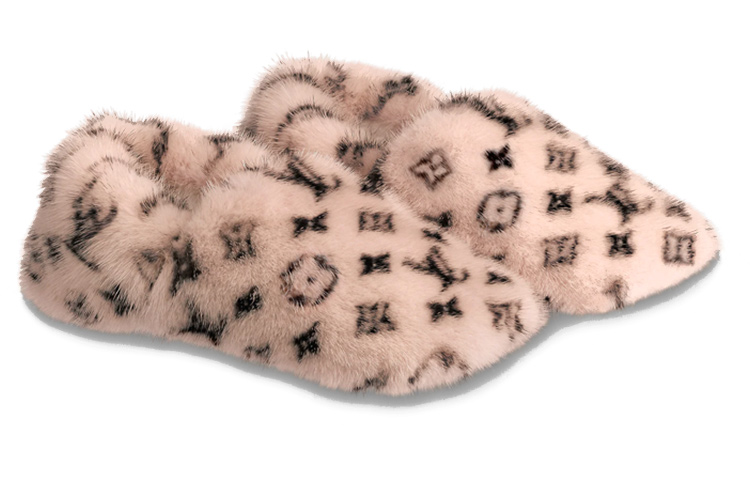 Order LOUIS VUITTON 皮革 套穿 時尚 平底鞋 女款 粉色