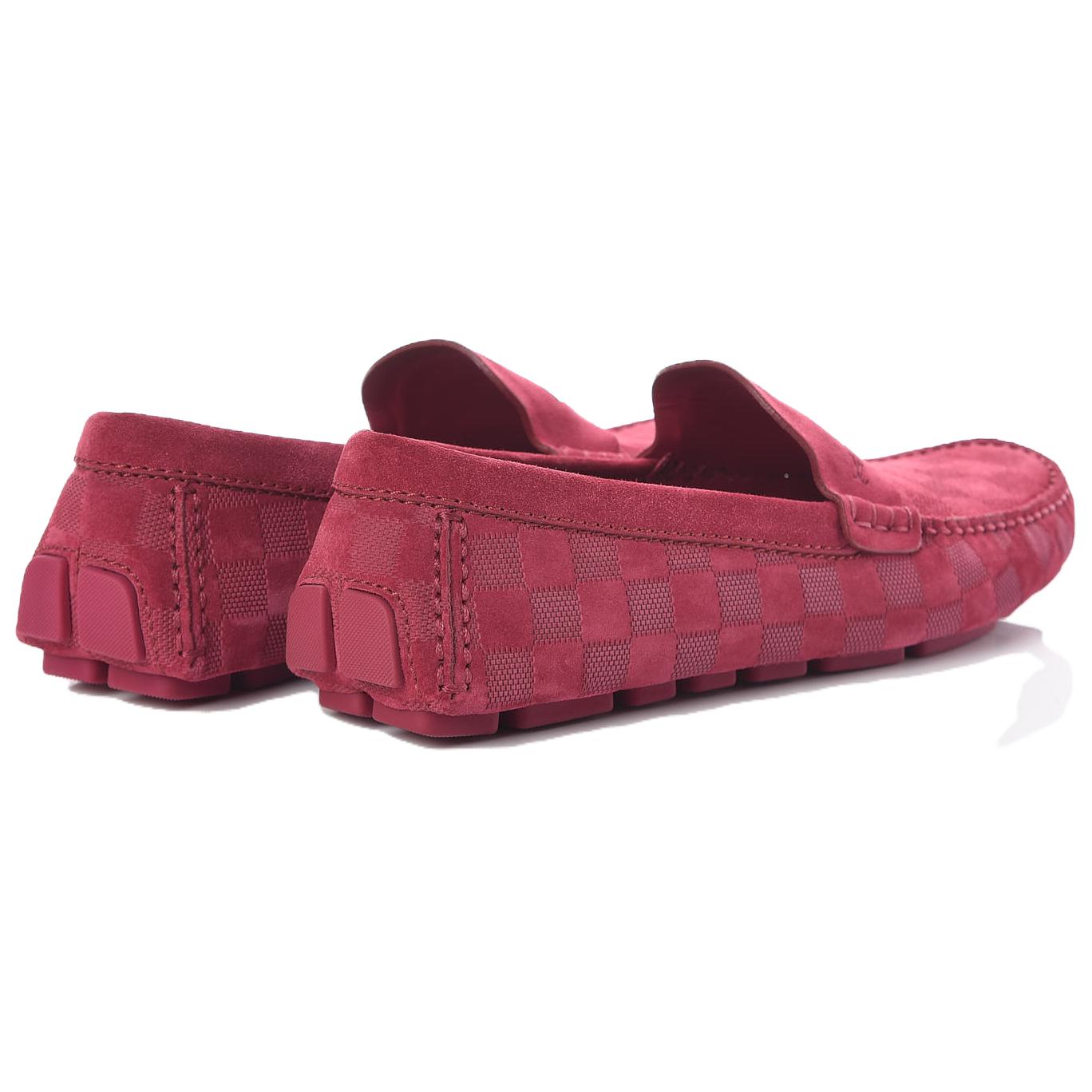 Shop (W) Louis Vuitton Slip-On 'Burgundy Bayangan' 471048