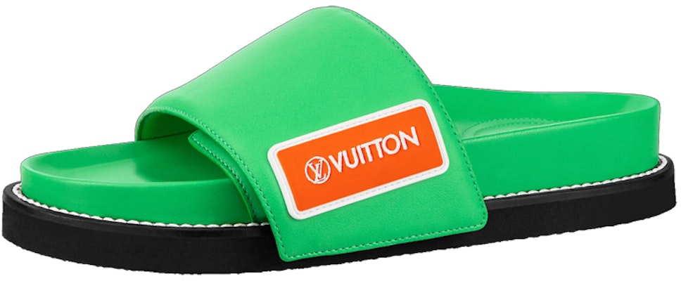 (Women) Louis Vuitton Slip-On Round Toe Comfort 'Fashion Slide Green' 1A93TP Buy (Women) Louis Vuitton Slip-On Round Toe Comfort 'Fashion Slide Green' 1A93TP