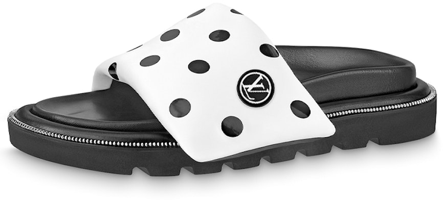 (Women) Louis Vuitton Slip-On Sandal 'White Black' 1AA0RO Buy (Women) Louis Vuitton Slip-On Sandal 'White Black' 1AA0RO