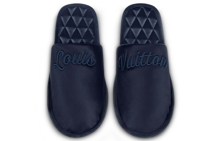 Purchase (W) Louis Vuitton Chausson ''Velours Satin Bleu Profond'' 1A4MC5