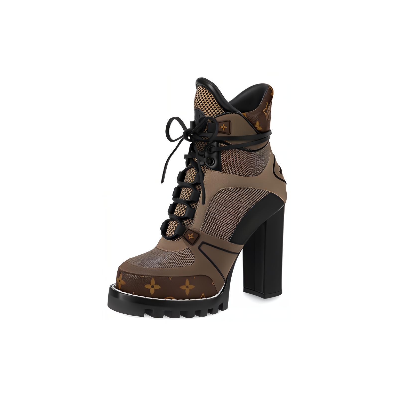 (Women) Louis Vuitton Sneaker Boot 'Brown Canvas' 1AABJG