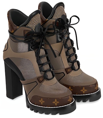 (Women) Louis Vuitton Sneaker Boot 'Brown Canvas' 1AABJG Lookbook (Women) Louis Vuitton Sneaker Boot 'Brown Canvas' 1AABJG