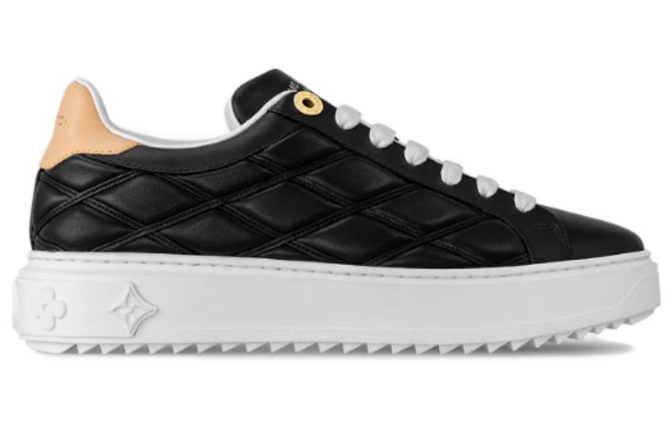 Order LOUIS VUITTON 皮革 圓頭繫帶厚底 低筒 運動鞋 女款 黑色