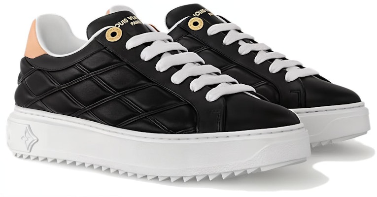 (Women) Louis Vuitton Sneaker Low 'Black Leather' 1ACJ2X Lookbook (Women) Louis Vuitton Sneaker Low 'Black Leather' 1ACJ2X