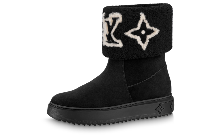 (Women) Louis Vuitton Snow Boot 'Fashionable Slip-On Black' 1AACHW
