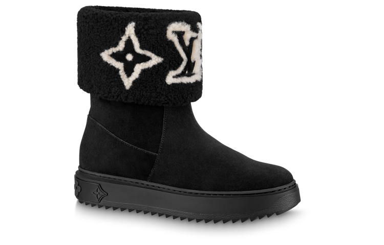 Order (W) Bota de Nieve Louis Vuitton 'Slip-On de Moda Negra' 1AACHW