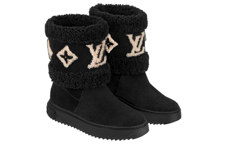 Lookbook (W) ルイ・ヴィトン スノードロップ アンクルブーツ (黒) 1A95CX