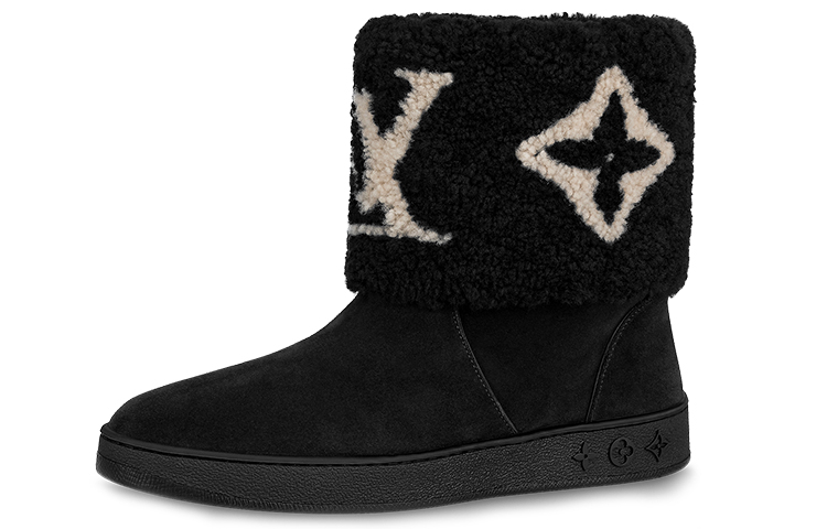 (Women) Louis Vuitton Snowdrop Ankle Boots 'Black White' 1A8D0Q