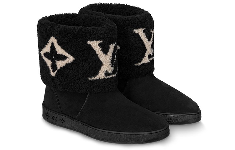 Lookbook (W) Louis Vuitton Snowdrop Stiefeletten ''Schwarz Weiß'' 1A8D0Q