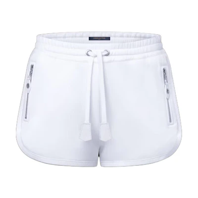 (Women) Louis Vuitton Solid Color Elastic Waist Casual Shorts 1AIAGQ