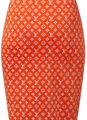 (Women) LOUIS VUITTON Solid Color Stretch Knit Elastic Long Skirt 1AI751 Cheap (Women) LOUIS VUITTON Solid Color Stretch Knit Elastic Long Skirt 1AI751