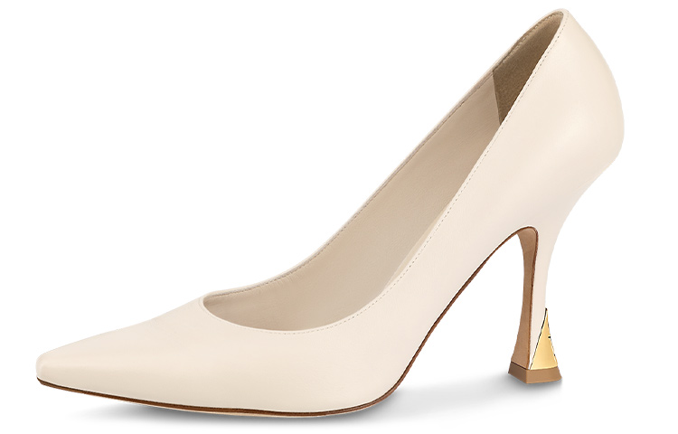(Women) Louis Vuitton Sparkle 'Beige Pointed-Toe Stiletto' 1ABSAV