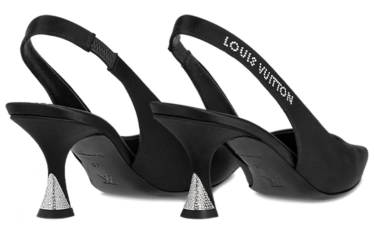 Shop LOUIS VUITTON 閃耀 露跟 錐形跟 高跟鞋 女款 黑色