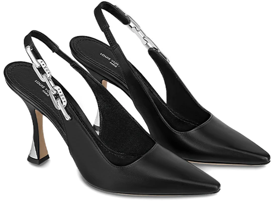 (W) Louis Vuitton Sepatu Hitam Tumit Runcing Sparkle 1AB1W9 Lookbook (W) Louis Vuitton Sepatu Hitam Tumit Runcing Sparkle 1AB1W9