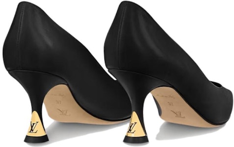 (W) ルイ・ヴィトン スパークル "黒シープスキン ポインテッドトゥ スティレット" 1ABVVW Shop (W) ルイ・ヴィトン スパークル "黒シープスキン ポインテッドトゥ スティレット" 1ABVVW