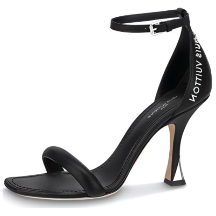(Women) Louis Vuitton Sparkle 'Black Toe Loop Sandal' 1AB3IN