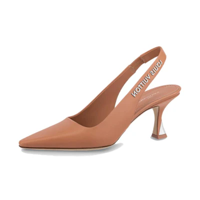 (W) LV Sparkle 'Brown Pointed Toe CMFT Stiletto'