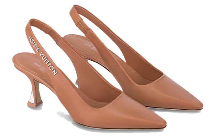 Lookbook (W) Louis Vuitton Sparkle 'Kasut Tumit Tinggi Hujung Runcing Coklat' 1AB0PT