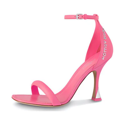 (W) LV Sparkle 'Pink Open-Toe Sandal'