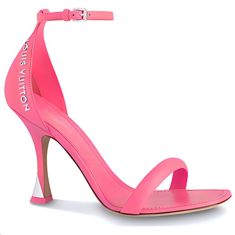 Order LOUIS VUITTON 閃耀 皮革 方頭露趾 一字帶涼鞋 女款 粉紅色