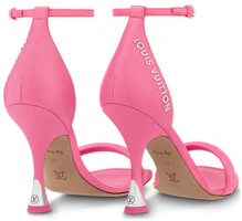 Shop (W) Louis Vuitton Sandalia Brillante Rosa de Punta Abierta 1AB3JB
